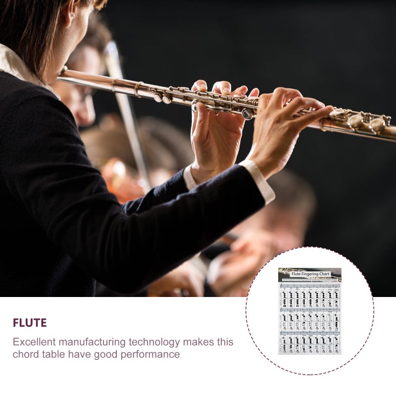 Practical Flute Finger Guide Chart Useful Flute Chord Chart for Flute Beginners - Image 3