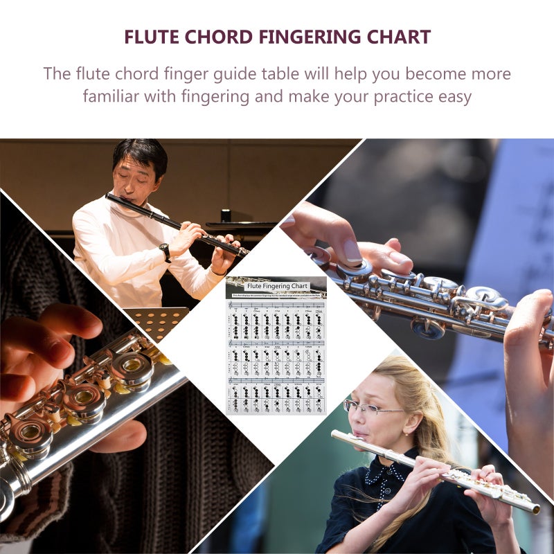 Practical Flute Finger Guide Chart Useful Flute Chord Chart for Flute Beginners - Image 5