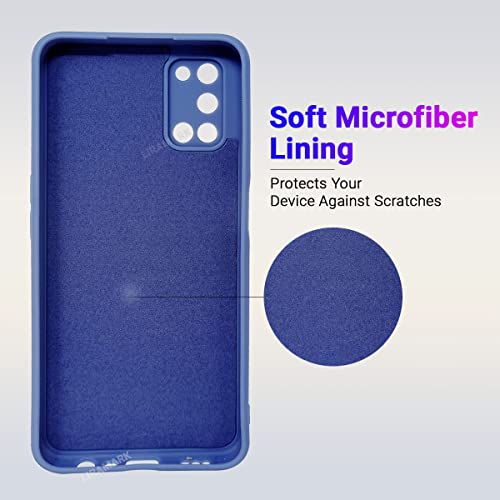 LIRAMARK Silicone Soft Back Cover Case for Oppo A52 / Oppo A72 / Oppo A92 (Silicone Blue) - Image 2