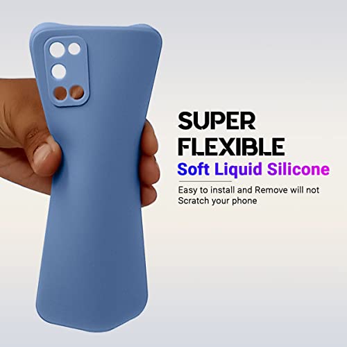 LIRAMARK Silicone Soft Back Cover Case for Oppo A52 / Oppo A72 / Oppo A92 (Silicone Blue) - Image 3