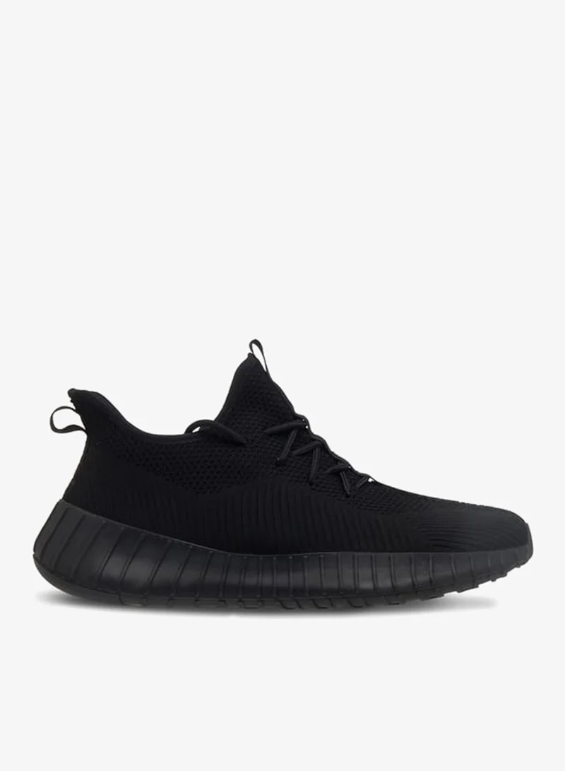 Men by Shoexpress Mesh Lace-Up Sneakers with Pull Tabs