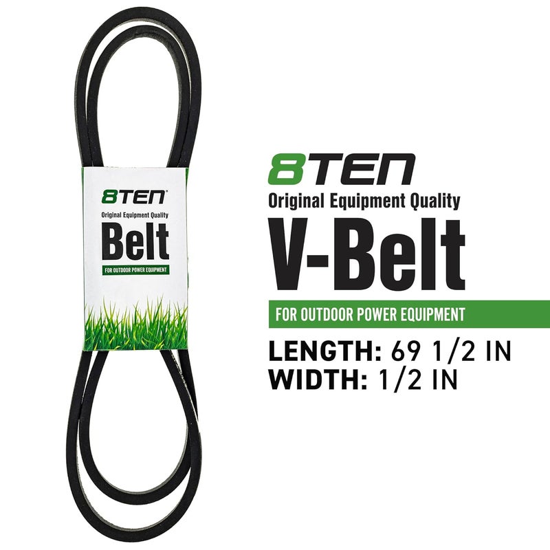 8TEN Drive Belt for Husqvarna Poulan 584293701 PP105G30 PB301 PB30 30-Inch Deck Walk Behind Mowers - Image 2