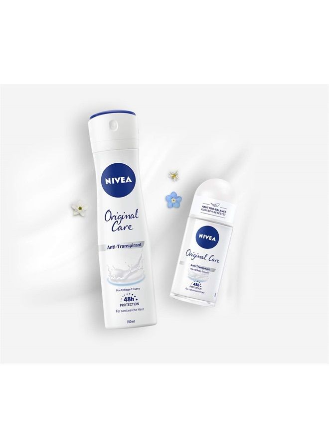 Nivea رول أون مضاد للتعرق نيفيا العناية الأصلية 50 مل / 1.7 أونصة سائلة - Image 3