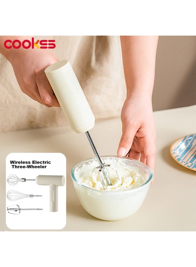 Cookss Electric Handheld Whisk, Wireless Egg Beater, Home Use Mixer, Cream Whipper, Baking And Baby Food Tool - Image 1