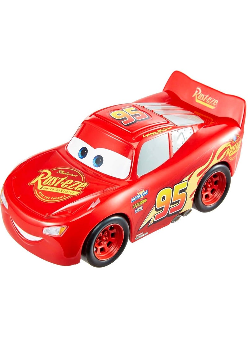 Mattel Pixar Track Talkers Toy Car, Lightning McQueen Car, Collectible Character Car, 5.5 Inch  - Image 1