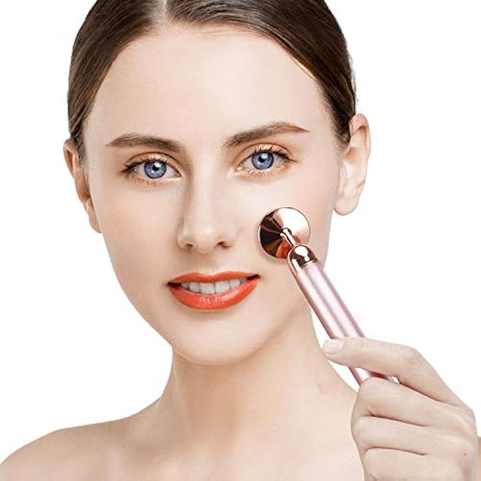 SSGP 4-in-1 Face Massager and Gua Sha Set for Women, Rose Quartz Face Roller Skin Care Tools Electric Eye Massager Tool for Face Skin Roller - Image 5