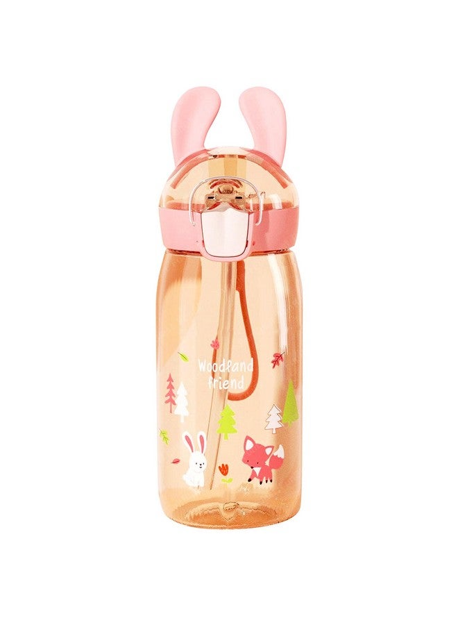 FunBlast Water Bottles for kids, Cute Design Water Bottle with Sipper, Sipper bottle for Kids -Anti-leak Kids Cartoon Water Bottle for Children- 550 ML (Rabbit) - Image 1