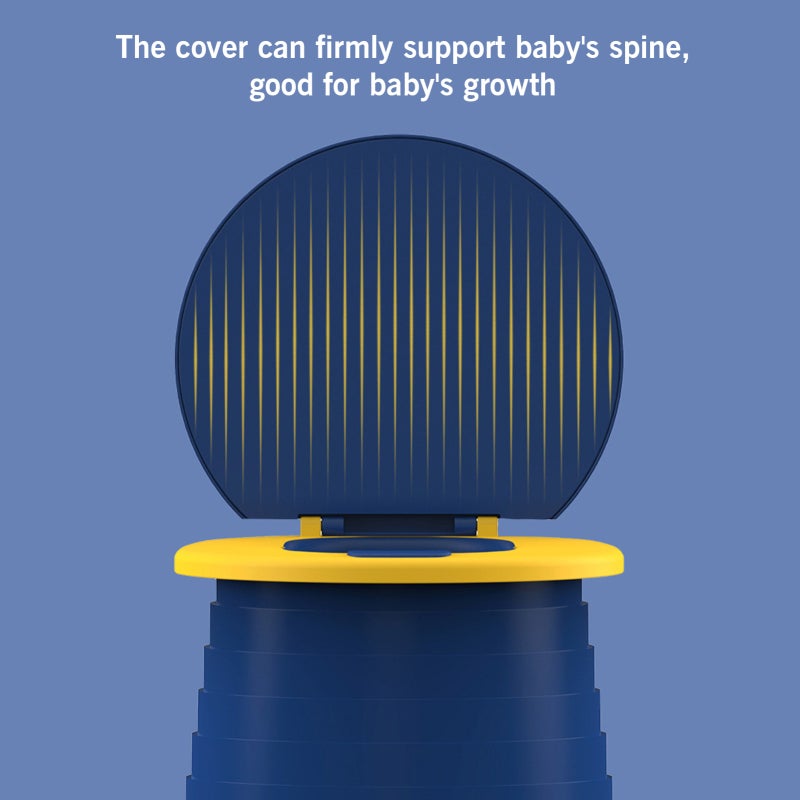 Foldable Baby Toilet: BPA-Free Premium PP Material, Spine-friendly Design, Compact Portable Stool - Health-protective, Easy Setup for Emergency Outdoor Use, Home Travel Camping - Image 5