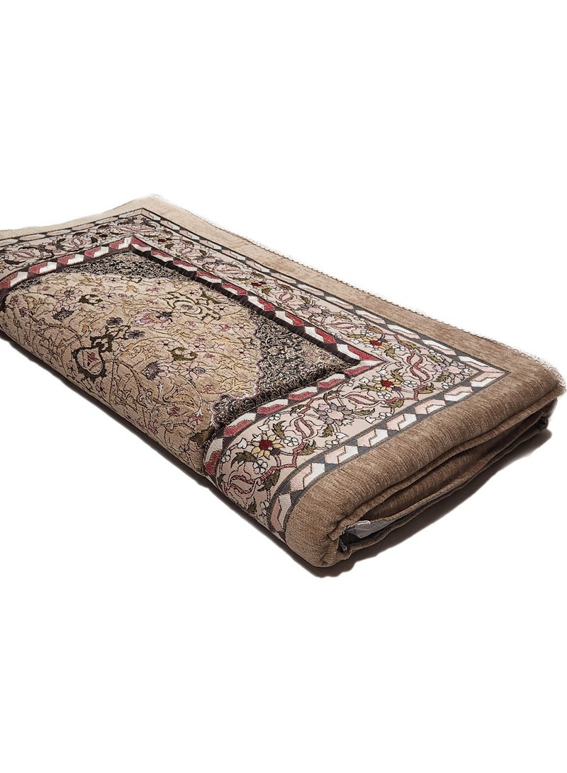 Museum Large Size Memory Foam Prayer Mat. Comfortable Prayer Rug. Elegant Essential Design Sajadah with Foam-Golden 4 - Image 3