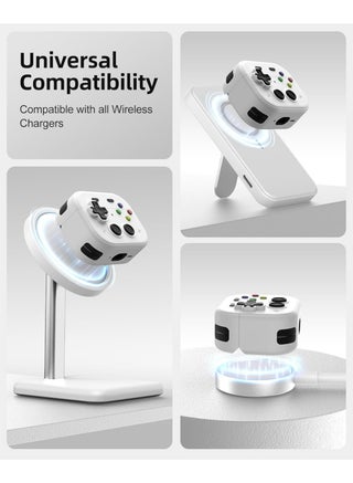 كيس لـ AirPods Pro 3 (2025) مع مقطع قفل آمن، تصميم وحدة تحكم ألعاب قشرة صلبة غطاء واقي مقاوم للصدمات لـ Apple AirPod Pro الجيل الثالث مع مجموعة نظيفة وسلسلة مفاتيح، أبيض - view 5