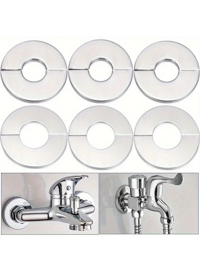 6pcs 25mm 316 Stainless Steel Faucet Escutcheon Covers Rust Resistant Wall Decor - Image 2