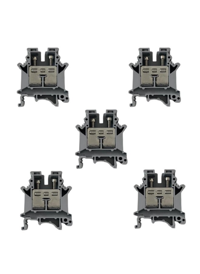 melfi Melfiâ„¢ Terminal Block Wire Connector 16mmÂ², 22-4AWG Current, Universal Neutral Class Connector Screw Terminal Block Strips Pass-Through (Pack of 5)  - Image 1