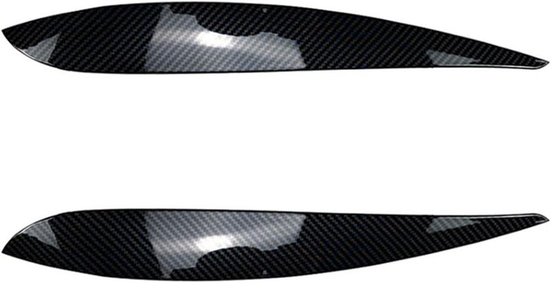 QASULER Gloss Black Headlight Eyebrow Trim for VW Polo - Image 1