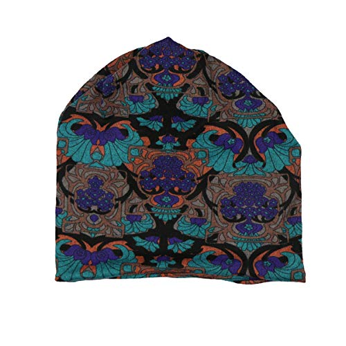 iSWEVEN Cotton Slouchy Beanie and Skull Cap for Summer, Winter, Autumn & Spring Season, Can be Used as a Helmet Cap Too - Free Size (7042A, Multicolor) - Image 4
