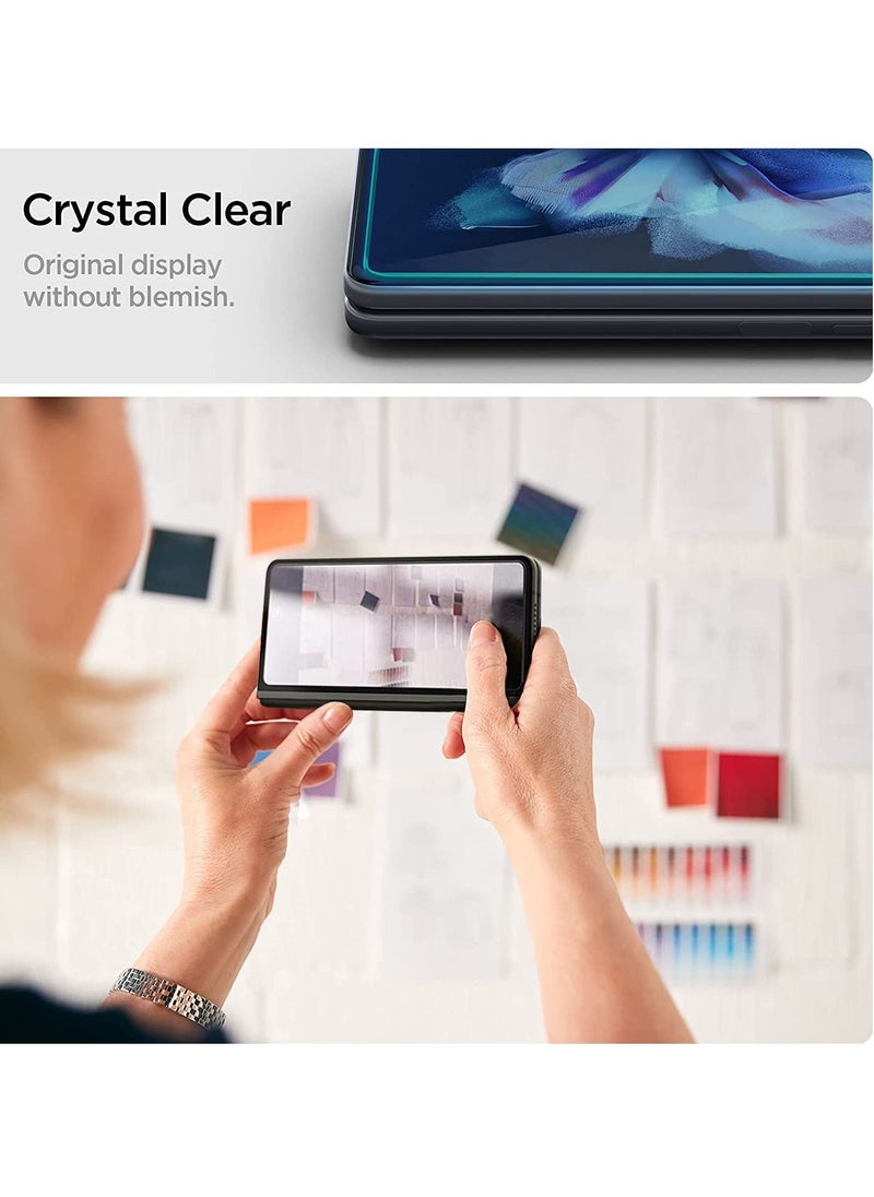 KASTWAVE - Screen Protector for Samsung Galaxy Z Fold 4 5G, Full Coverage HD Clear Film Anti-Bubble Touch Sensitive Easy Install Anti Scratch Soft Protective 3 Set - Image 1