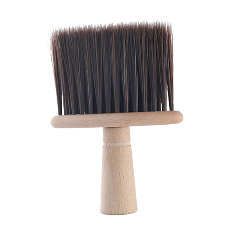 Wooden Handle Barber Neck Duster Hair Removal Brush Kit Portable Salon Hair Cutting Tool - Image 2
