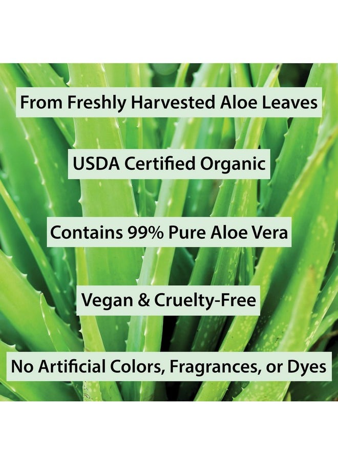 Amara Beauty USDA Organic Aloe Vera Gel - For Face, Body, Hair - 100% Pure, After Sun Care  - Image 4