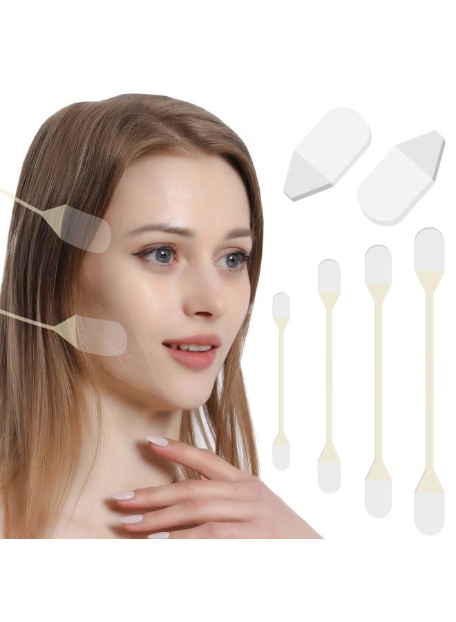Face Lift Tape, Face Lift Sticker Ultra-thin Invisible Face Tape for Instant Face, V-face Neck and Eye Lift (4pcs Elastic Bands 20pcs Replacement Tapes) - Image 1