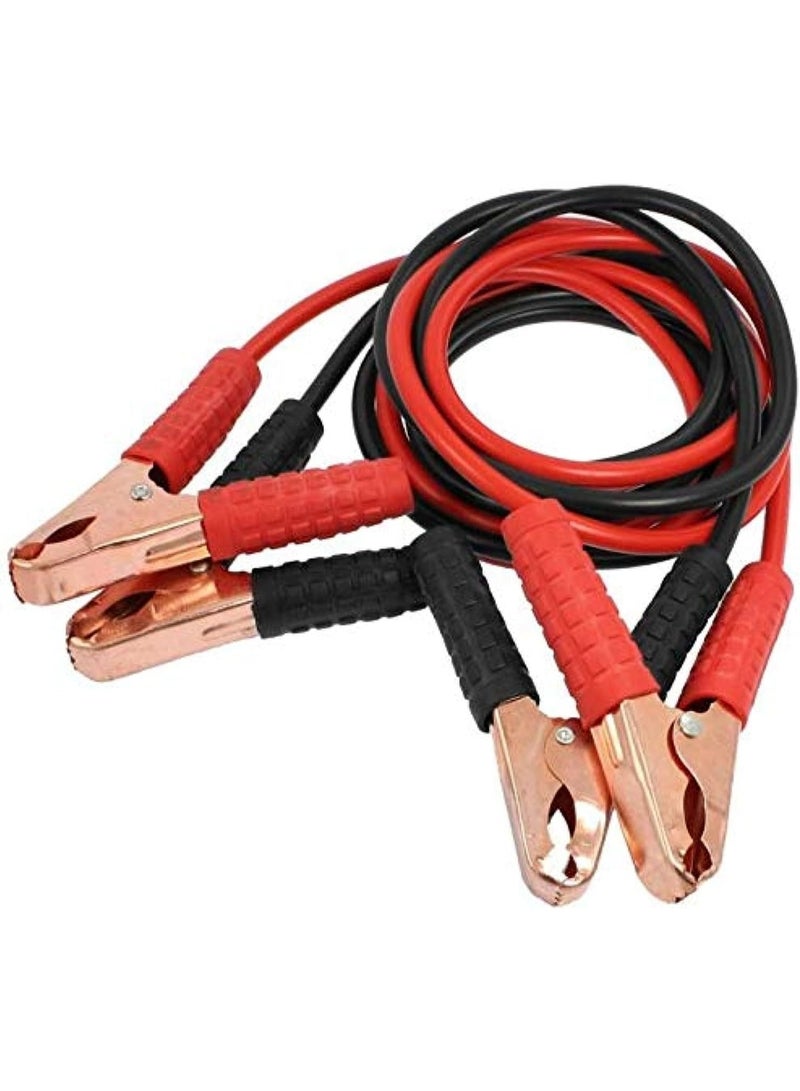 كابلات توصيل بطارية سيارة - قوة 600 أمبير للأعمال الشاقة - سلك قوي واحترافي لتقويمة البطارية - كلبسات معزولة لـ أمان فائق وسهولة استخدام يومية - Image 1