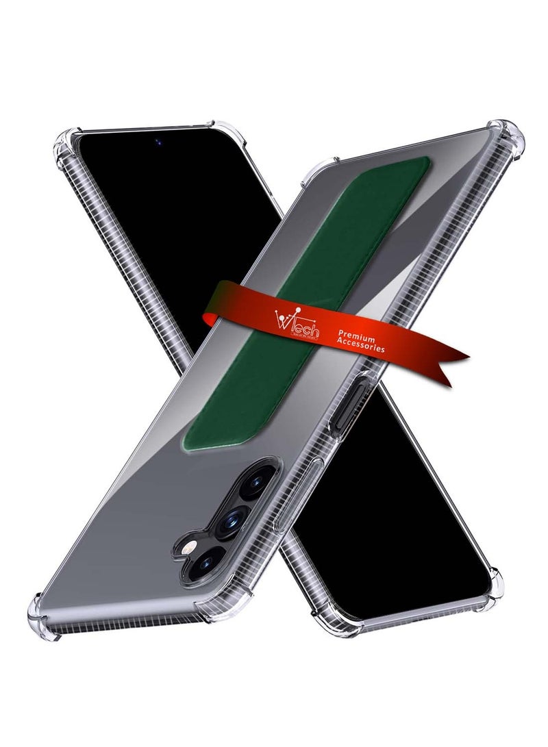 Wtech Samsung Galaxy A26 5G 2025 TPU Hand Grip Air Pillow Case Cover - Dark Green - Image 1