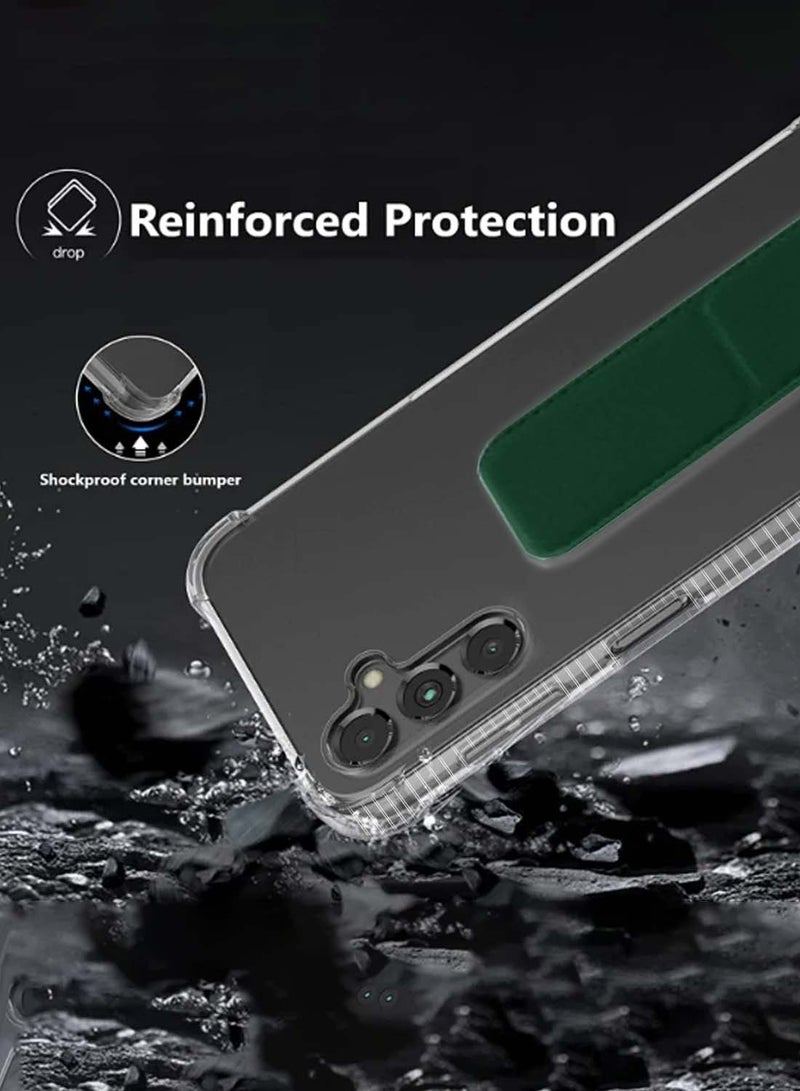 Wtech Samsung Galaxy A26 5G 2025 TPU Hand Grip Air Pillow Case Cover - Dark Green - Image 4