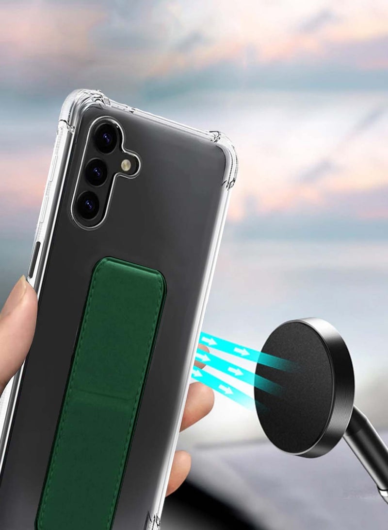 Wtech Samsung Galaxy A26 5G 2025 TPU Hand Grip Air Pillow Case Cover - Dark Green - Image 5