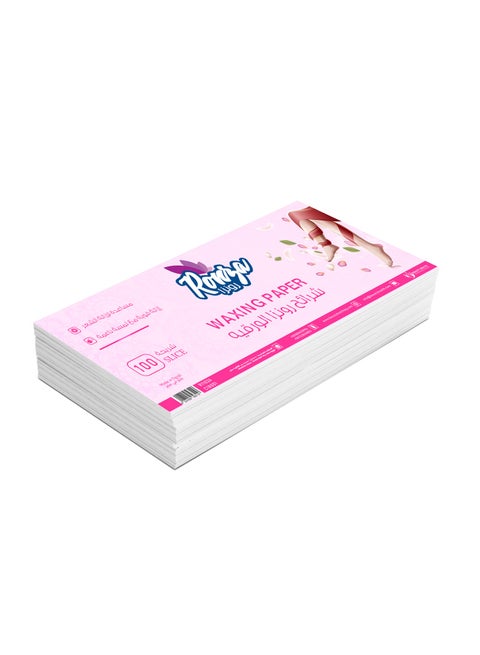 رونزا شرائح شمعيه مزيله لشعر 100 قطعه