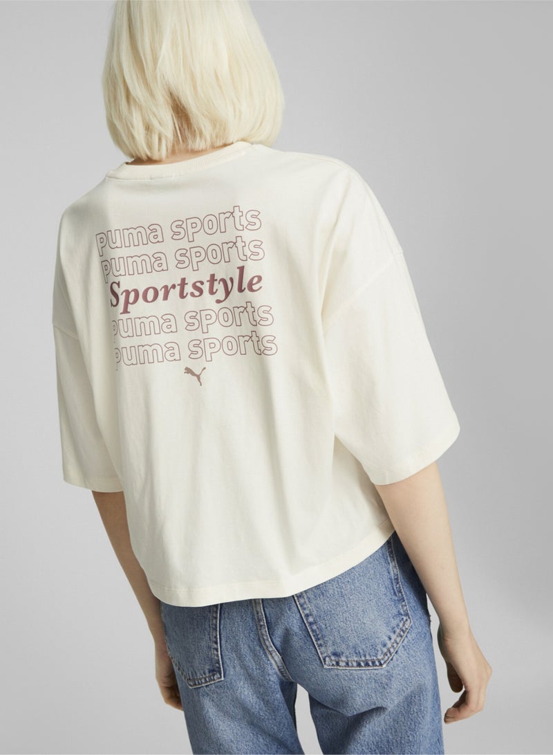 بوما تيشيرت للنساء PUMA Team Graphic  - Image 5