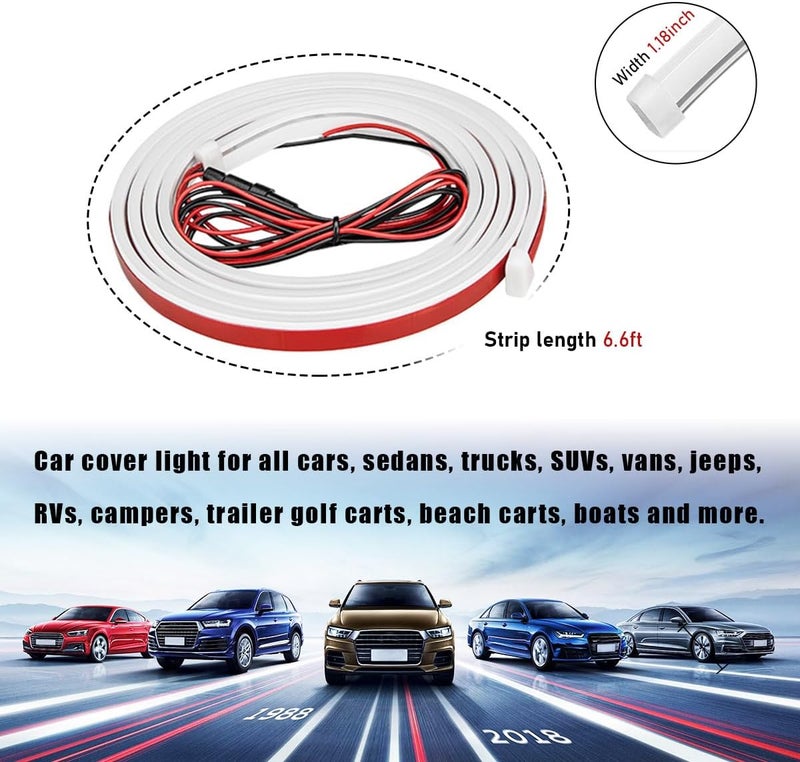 Ohleats 79 Inch Car Hood Light Strip - Flexible Waterproof LED Running Light with Dynamic Scan Effect for SUVs and Trucks - Image 2