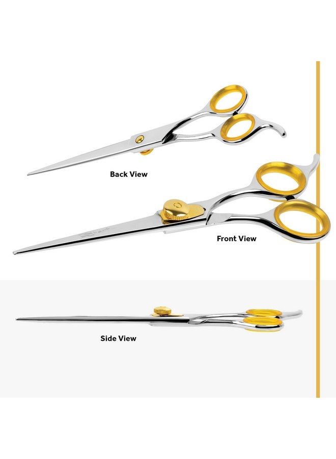 Sharf Gold Touch Pet Grooming Shear | Straight Cat & Dog Grooming Scissors | 7.5 Inch | 440c Japanese Stainless Steel Pet Dog Shearing Scissors | Animal Shears with Removable Comfort Rings - Image 2