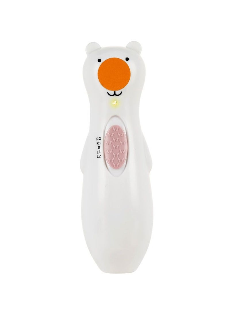 haakaa - Baby Rechargeable Nail Trimmer Electric With LED Light, Additional Replacement Heads And Charging Cable, Bear Design - Image 1