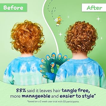 Childs Farm 3 in 1 Hair Detangler Spray Heat Styling Protector Apple and Pear Fragrance Children Kids 100ml - Image 3