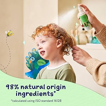 Childs Farm 3 in 1 Hair Detangler Spray Heat Styling Protector Apple and Pear Fragrance Children Kids 100ml - Image 5