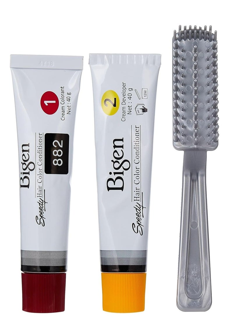 Bigen Speedy Hair Color Conditioner No.882 Brownish Black - Image 4