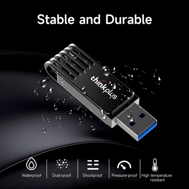 USB Flash Drive 128GB High-Speed Transfer Rotating USB - Shockproof Zinc Alloy Portable Storage for Device Compatibility - Image 5