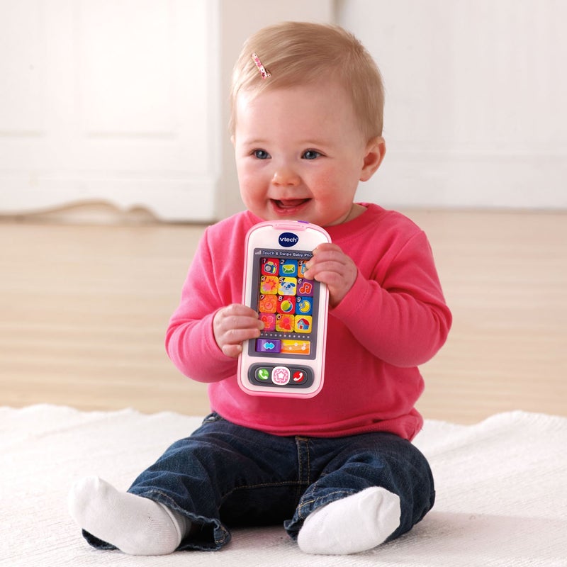vtech هاتف الأطفال من VTech باللمس والسحب، وردي - Image 5