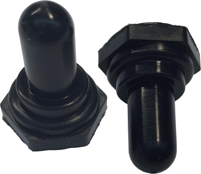 Gardner Bender GSW-20 Electrical Toggle Switch Covers - Pack of 2, Black EDPM Rubber, Moisture and Dust Resistant - Image 1