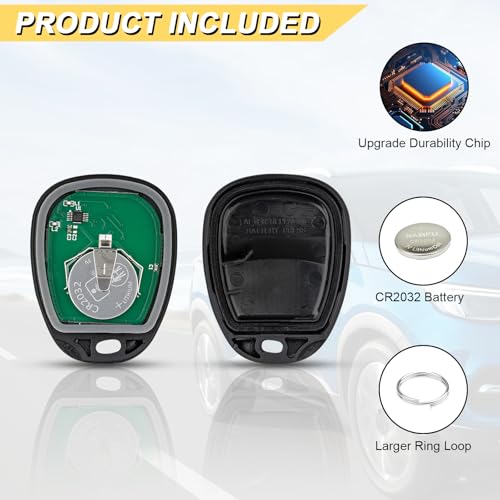 Vurkcy Key Fob Replacement for 1996-2002 Chevy Suburban Tahoe Lumina Camaro Monte Carlo/GMC Yukon Safari/Buick Cadillac Oldsmobile Pontiac Car Keyless Entry Remote Control, AB01502T ABO1502T, 3 Btn - Image 5
