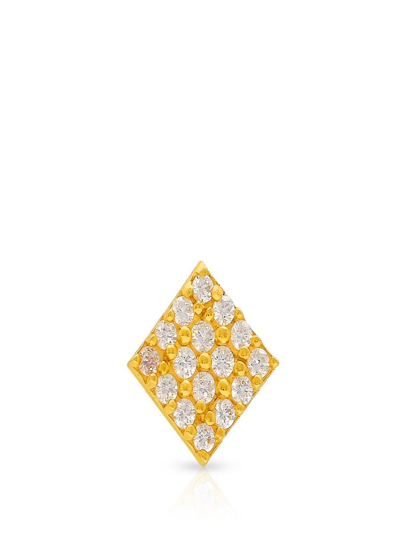 Malabar Gold and Diamonds 22 Karat 916 Purity Screw Nosepin for Women DZNP083Y - Image 2