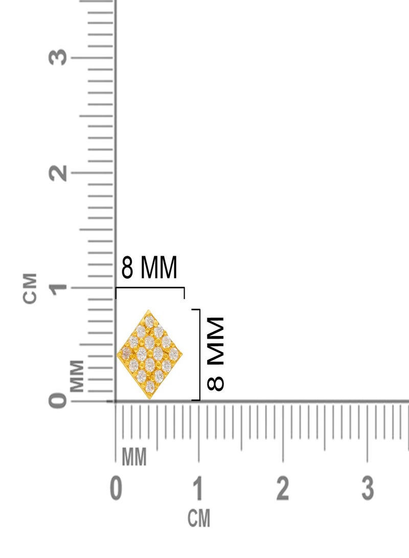 Malabar Gold and Diamonds 22 Karat 916 Purity Screw Nosepin for Women DZNP083Y - Image 4