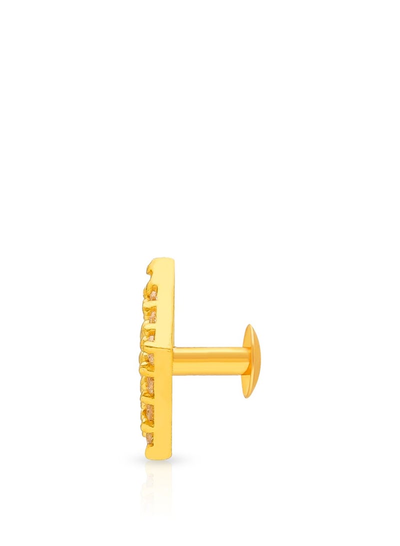 Malabar Gold and Diamonds 22 Karat 916 Purity Screw Nosepin for Women DZNP083Y - Image 3