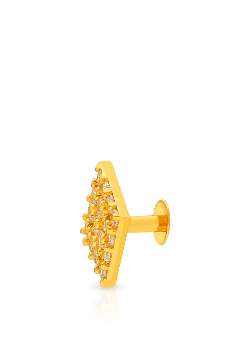 Malabar Gold and Diamonds 22 Karat 916 Purity Screw Nosepin for Women DZNP083Y - Image 1