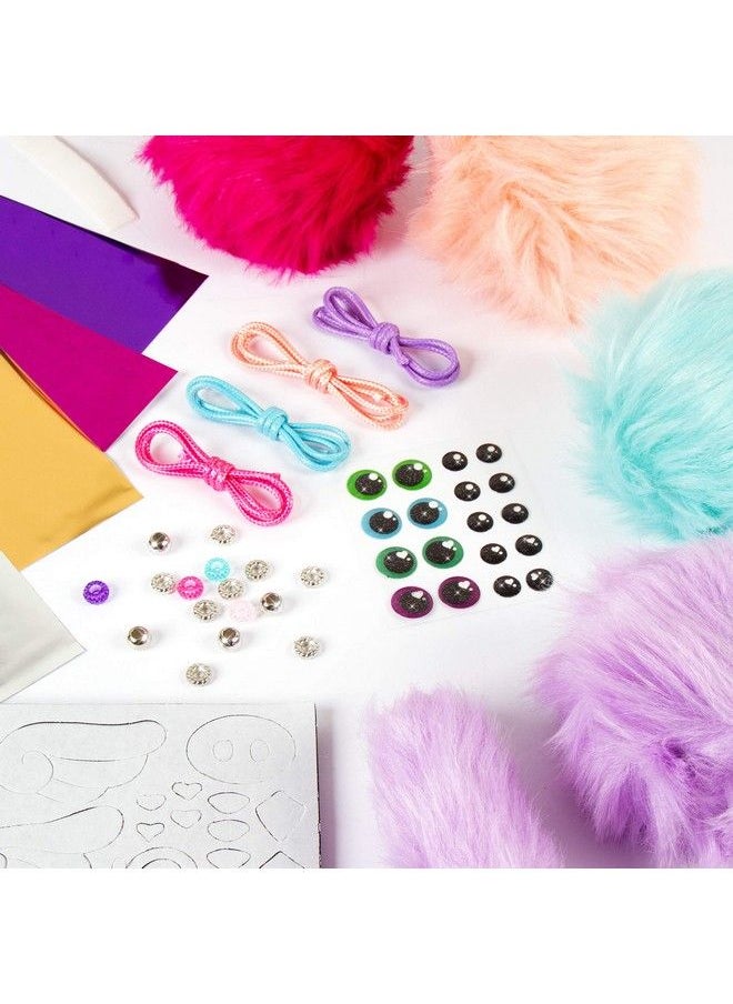 Make It Real - : Diy Cuddle Mob Create 4 Pom Pom Characters 36 Pieces Make Plush Furry Companions Allinone Diy Arts & Craft Kit Tweens & Girls Kids Ages 8+ - Image 1