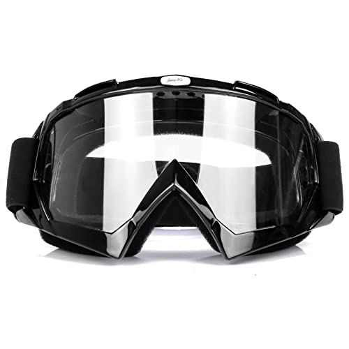 JAMIEWIN ATV Dirt Bike Motorcycle UTV MX OTG Offroad Goggles Clear Lens Anti UV Dustproof Anti Fog Racing Skiing Goggles for Men, Women, Youth and Kids - Image 1