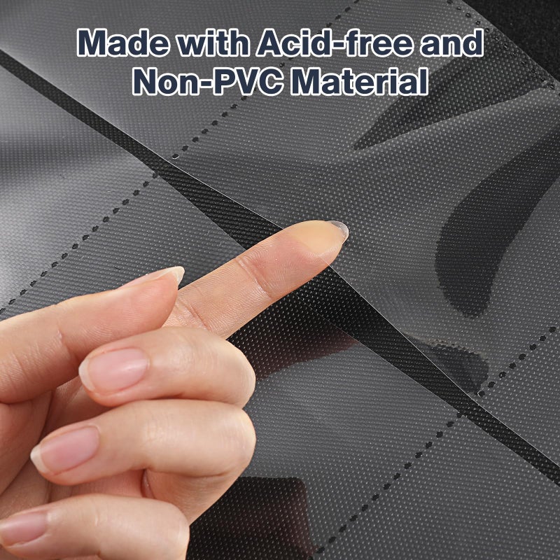 Pemocyny Toploader Binder, Holds 360 Toploaders, 100 Toploaders INCLUDED, 9-Pocket PU Cover Top Loader Binder for 3" x 4" Rigid Toploaders, Ringless Double-Sided Toploader Card Binder for TCG, Sport Cards - Image 5