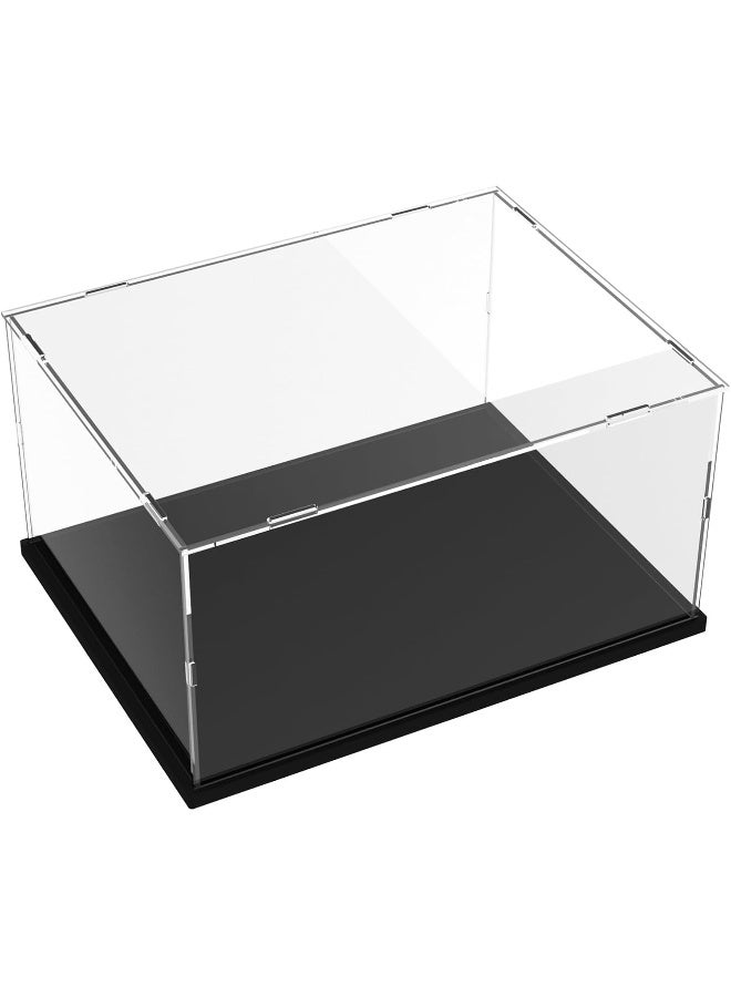 TPGP Acrylic Display Case For Lego Display Case For Models Figures Assemble Dustproof Thickened Clear Acrylic Display Box Display Cabinet (Black, 40X30X20 Cm) - Image 1