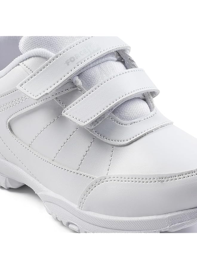Liberty Force10 Schzone Dv Kids School Shoes With Pu Upper Pvc SoleComfortable & LightweightPadded Foam Insole Stylish & Modern Quick Wear Velcro Closure White 38 Eu - Image 5