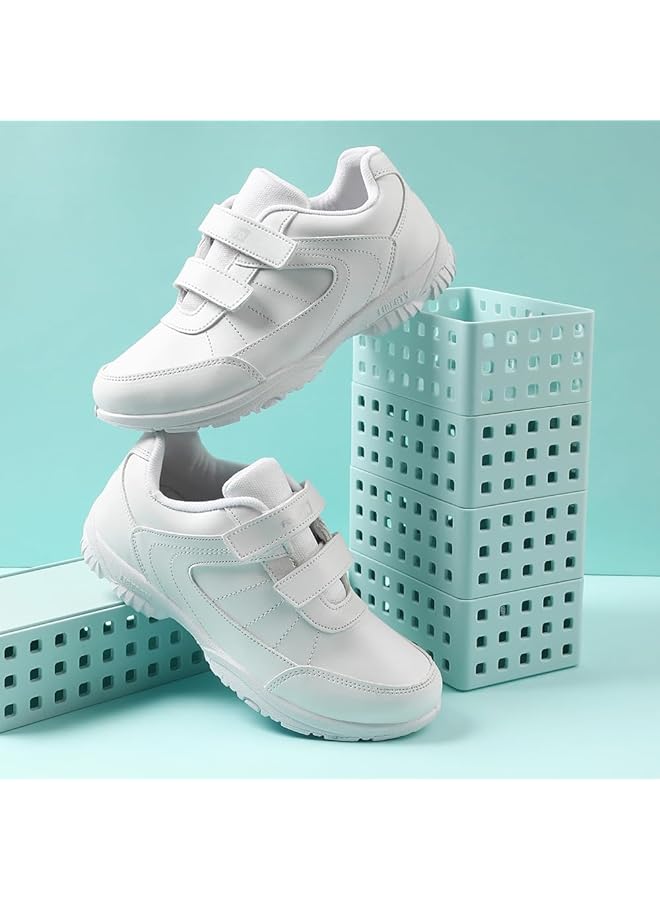 Liberty Force10 Schzone Dv Kids School Shoes With Pu Upper Pvc SoleComfortable & LightweightPadded Foam Insole Stylish & Modern Quick Wear Velcro Closure White 38 Eu - Image 3