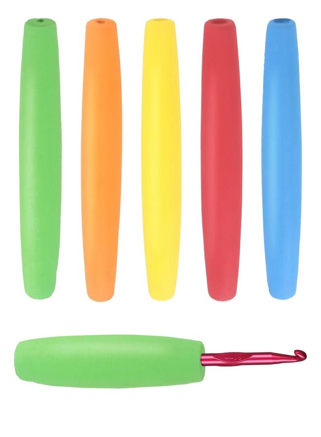 panthra 5 Pcs of Foam Tubing, Foam Tubing for Handle Grip, Built up Grip Aid for Utensils, Comfortable Feel, Suitable for The Elderly, Arthritis Patients and People with Disabilities (5 Colors) - Image 1