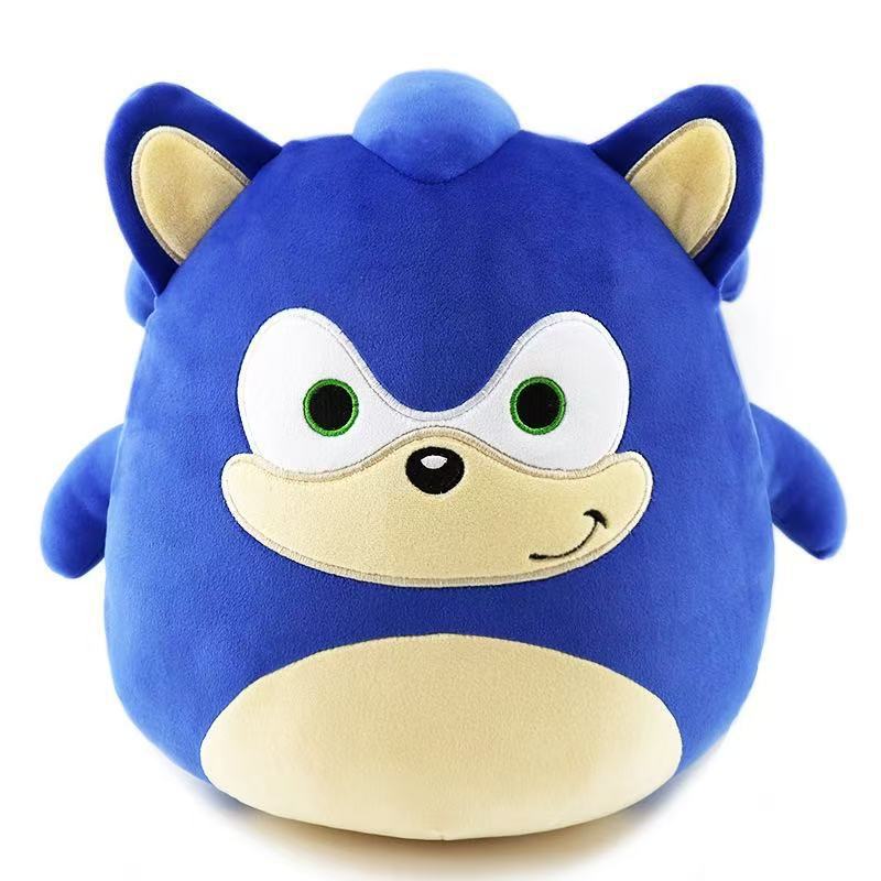 Round Spiky Sonic Plush Toy - Super Sonic Non-fall Pillow - Image 4